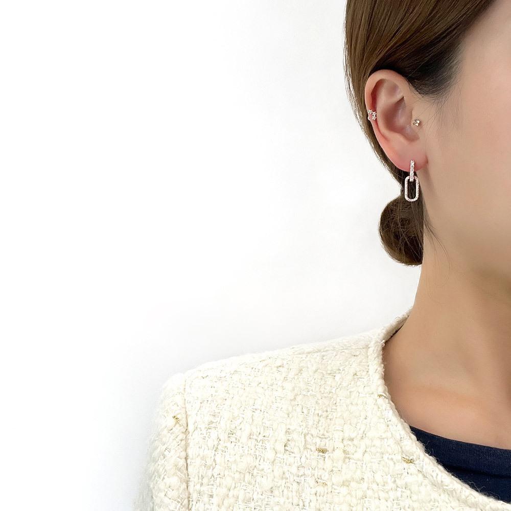 Dieuamour 14K Gold Pin Cher One-Touch Earrings