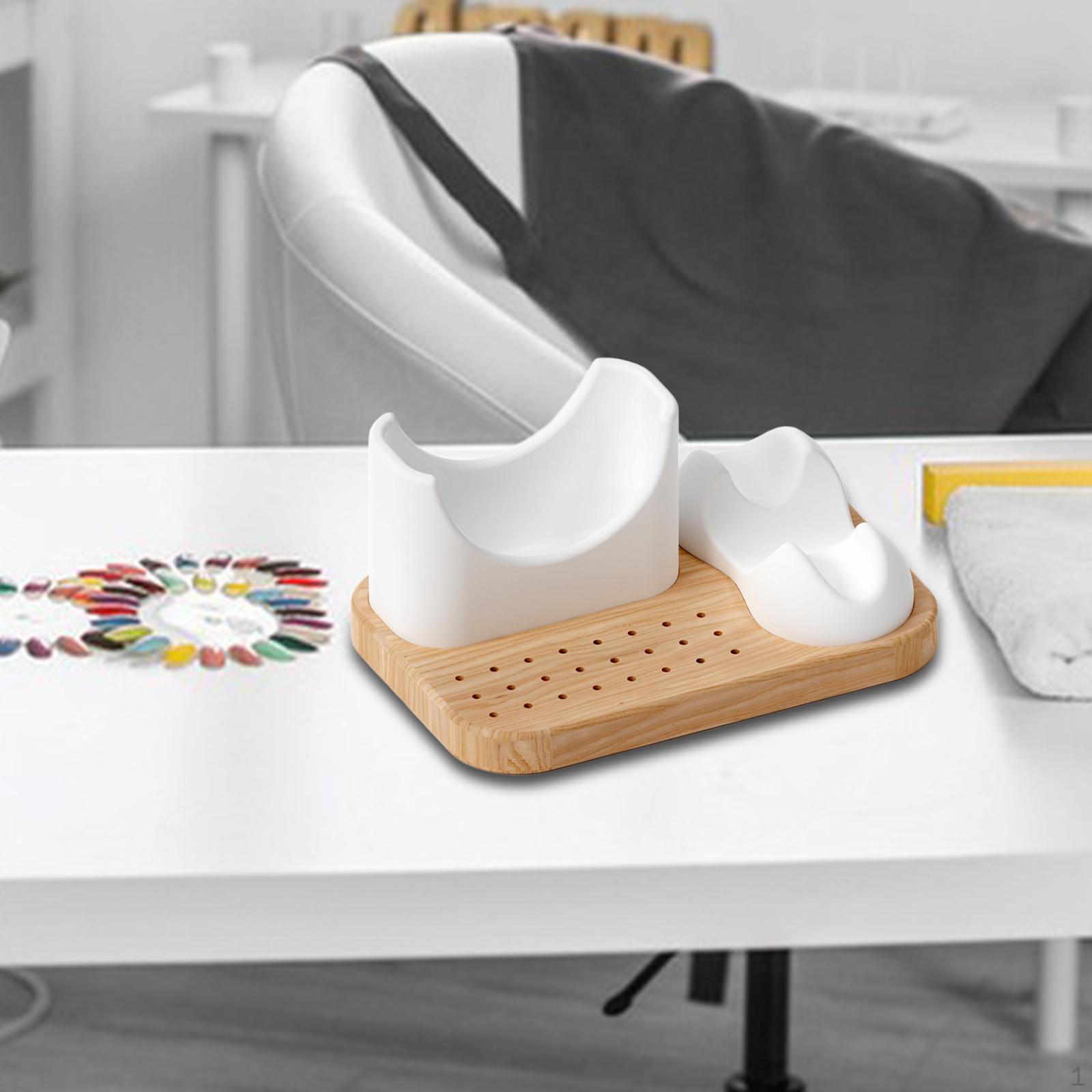 

Деревянный держатель для насадок для маникюрного аппарата, мягкий силиконовый 3 в 1, 24 отверстия, подставка для демонстрации насадок для дома и салона