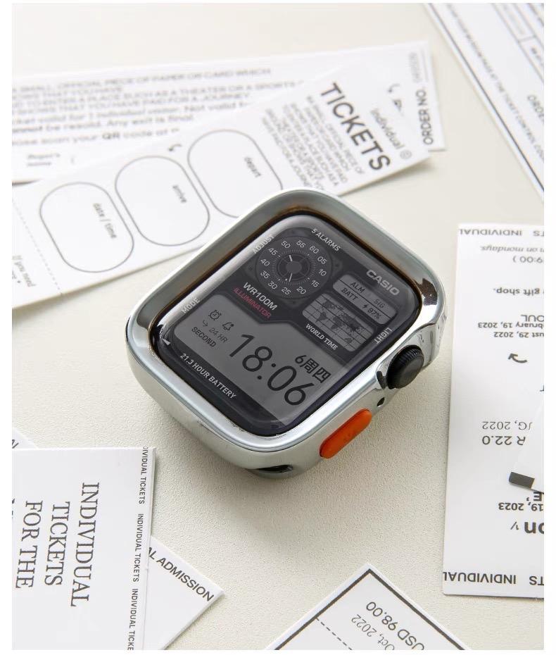 Bumper Soft Silicone Case For Apple Watch Ultra 11 10 9 8 7 6 SE 5 Anti-drop Shockproof Matte Cover For iwatch 49mm 41mm 42mm 46mm 40mm 44mm 45mm
