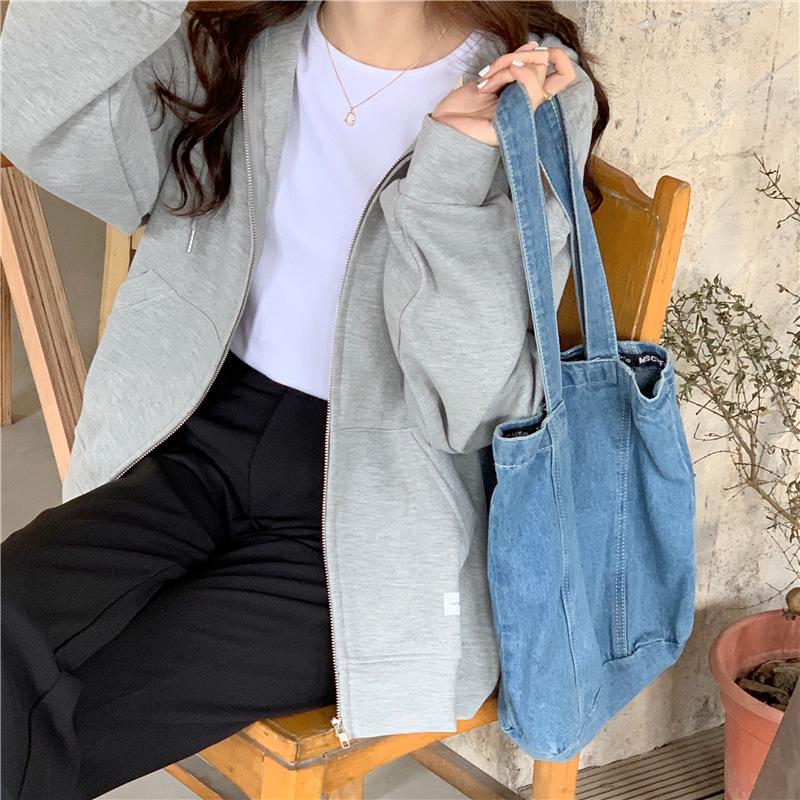 Women's Versatile Thin Hooded Sweatshirt - Korean Style BF and Lazy Fit for Spring, Autumn and Winter