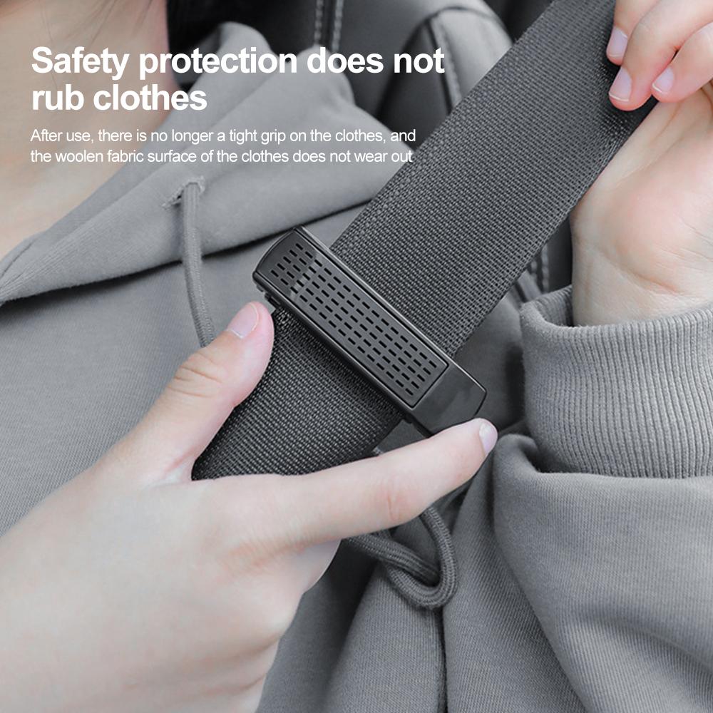 2pcs Car Safety Seat Belt Buckle Clip Adjustable Seat belt Stopper Clip with fragrance stick Car Strap Clips Car Accessories