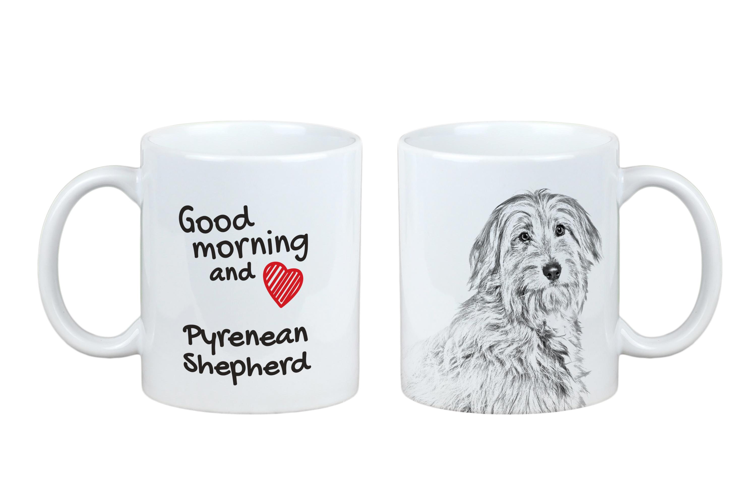 

Pyrenean Sheepdog, Labri, Pyrenees Sheepdog I - cup with a dog, personalized cup with a print, a classic gift for everyone from the Art-Dog brand білий