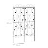 Metal Trellis Set Of 2 Garden Trellis For Climbing Plants Support Frames Leaf Design