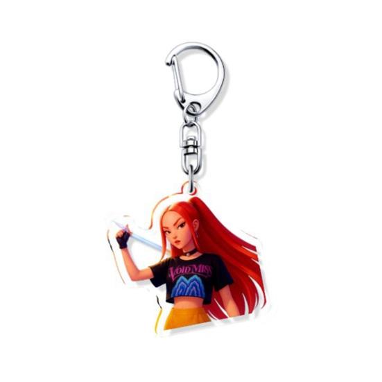 Witch Hunters Keychain Rich Character Modeling Lightweight Portable Key Chain Vibrant Color