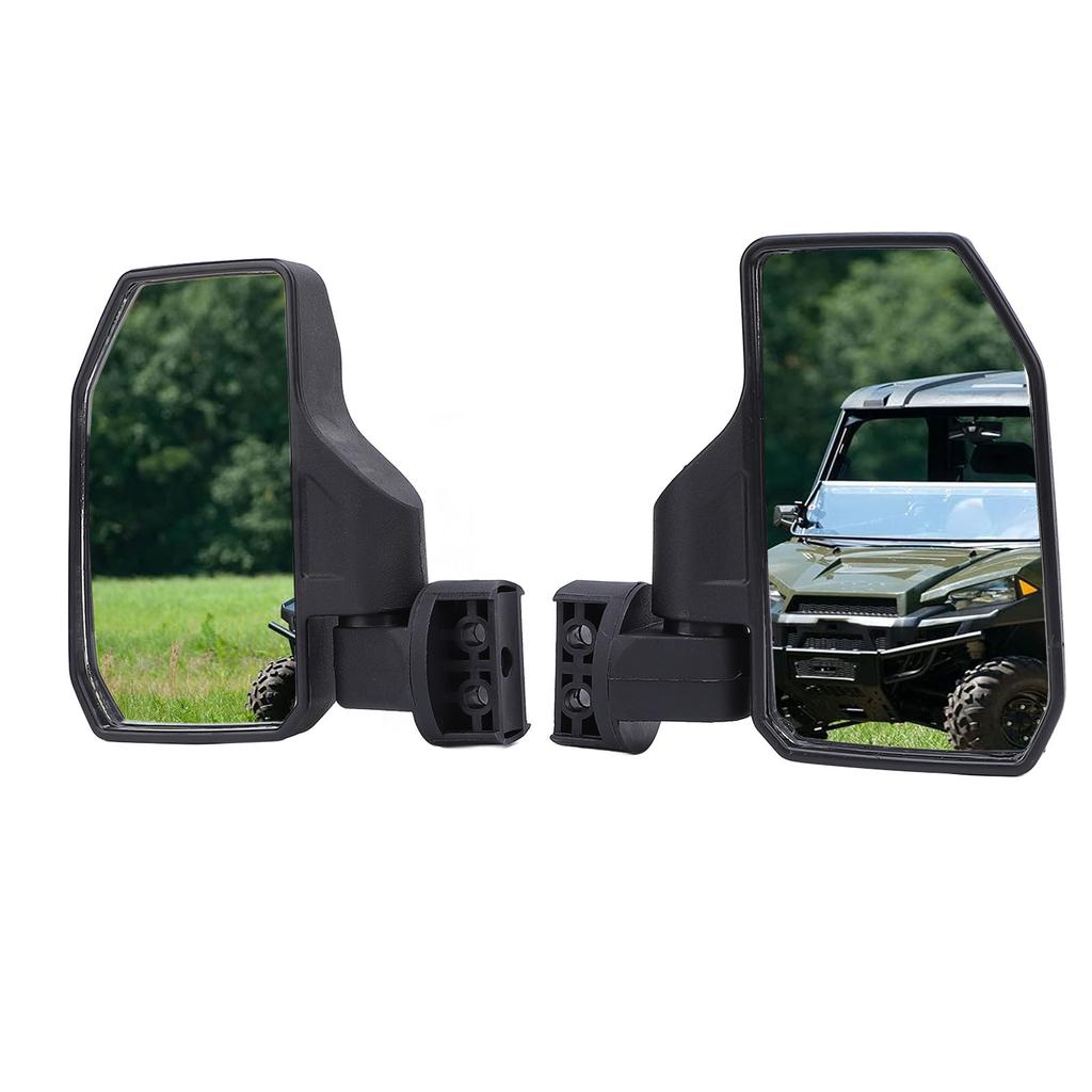 UTV Side Mirror Foldable Adjustable Clear Visibility Stable Structure Rear View Mirror Replacement for Polaris RZR XP