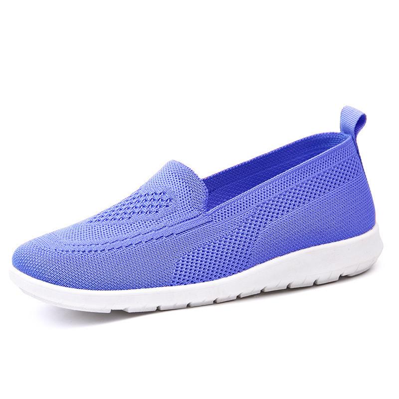 Old ******* cloth shoes 2025 ****** new women's shoes casual breathable flat-soled single shoes one pedal s**t-soled mother shoes