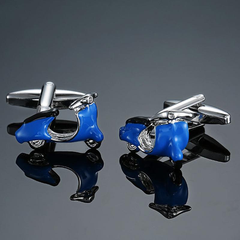 Cufflinks For Men Luxury Blue Retro Metal Cuff Links Mens French Square Cuffs Button Shirts Business For Wedding Jewelry Gift