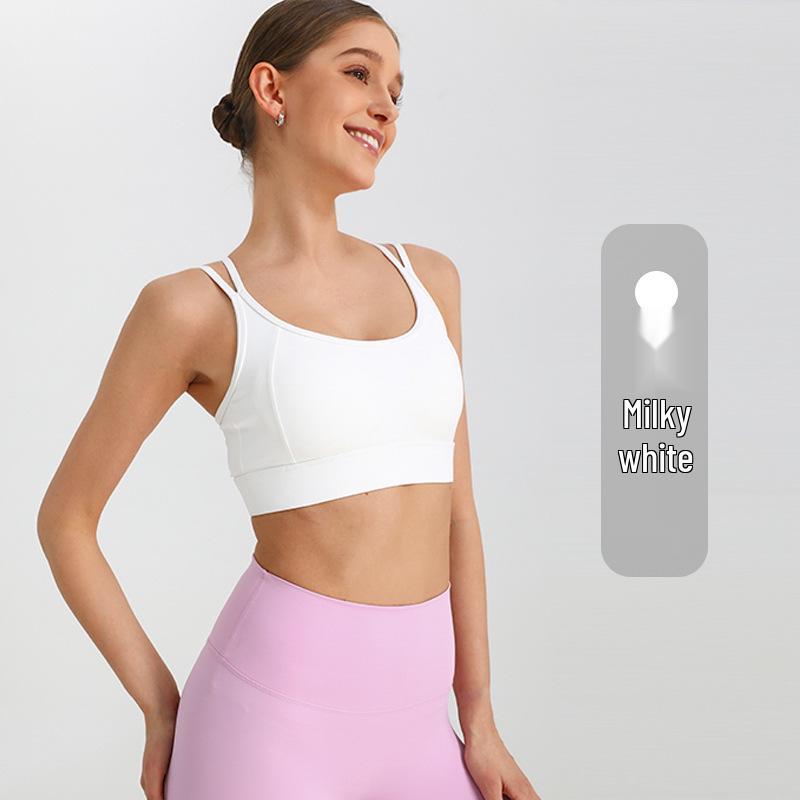 

Women s Shockproof Sports Bra - Beautiful Back One-Piece Yoga & Running Top XL