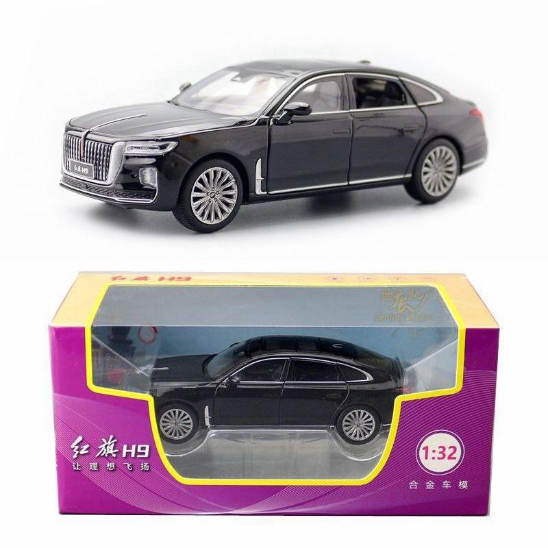 Hong Simulation Alloy Qi Luxury Sedan Model Toy With Sound And Light Functions