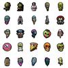 50 New Nordic Style Colorful Skull Series Waterproof Stickers Personalized Graffiti Stickers