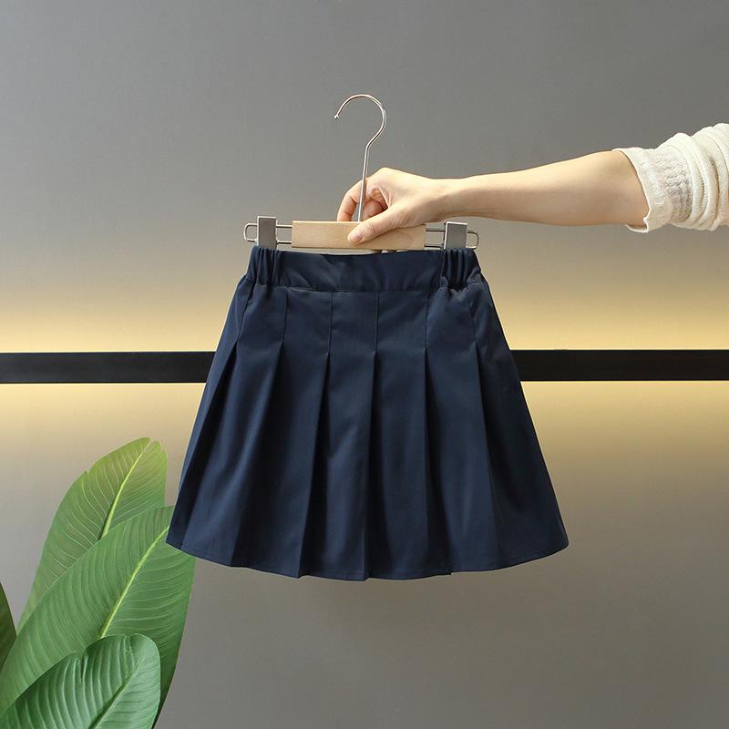 Girls' Pleated Skirts, Half Skirts, Spring and Autumn Children's Jk Short Skirts