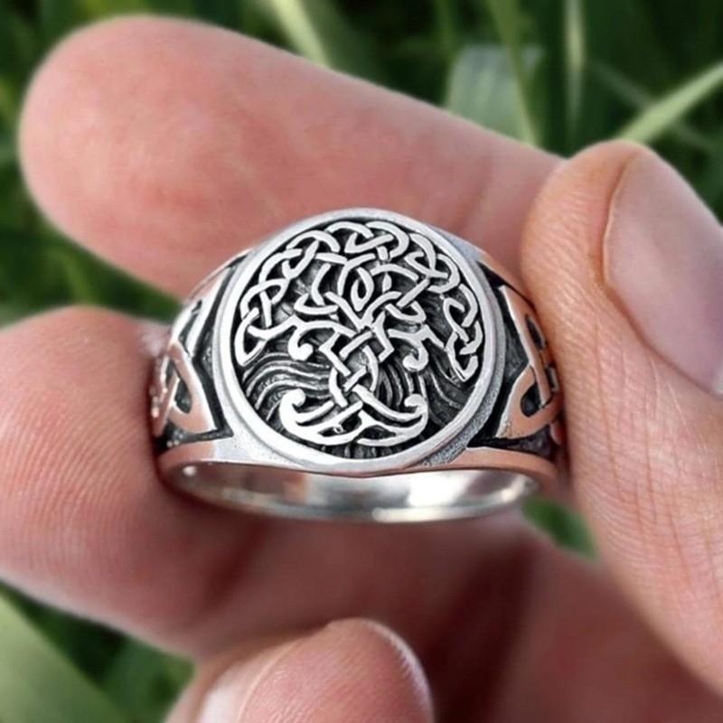Ring European and American Viking Celtic Tree of Life Ring Jewelry