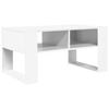 Coffee Table with Storage White 92 x 53 x 45 cm Particleboard