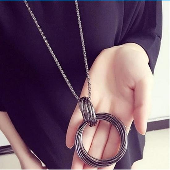 Korean Five-Petal Pearl Tassel Flower Necklace for Women