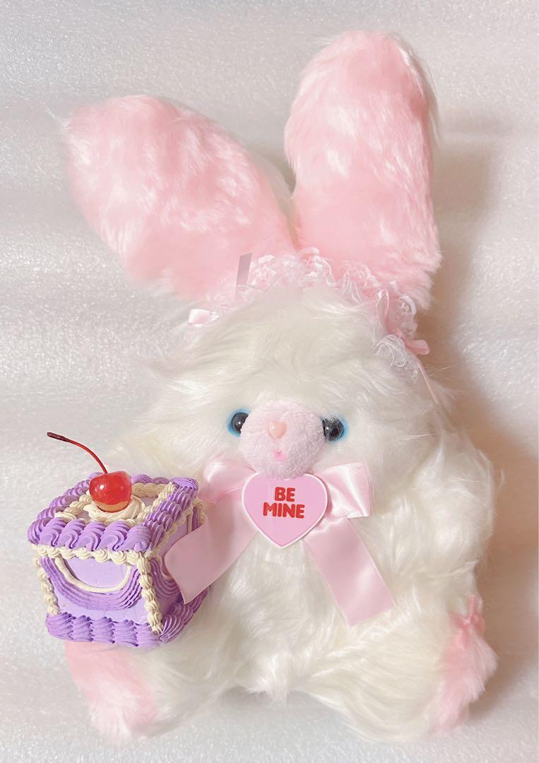 

[USED] Rainbow Rabbit Popular Artist Felt Plush Toy Teddy Bear Handmade