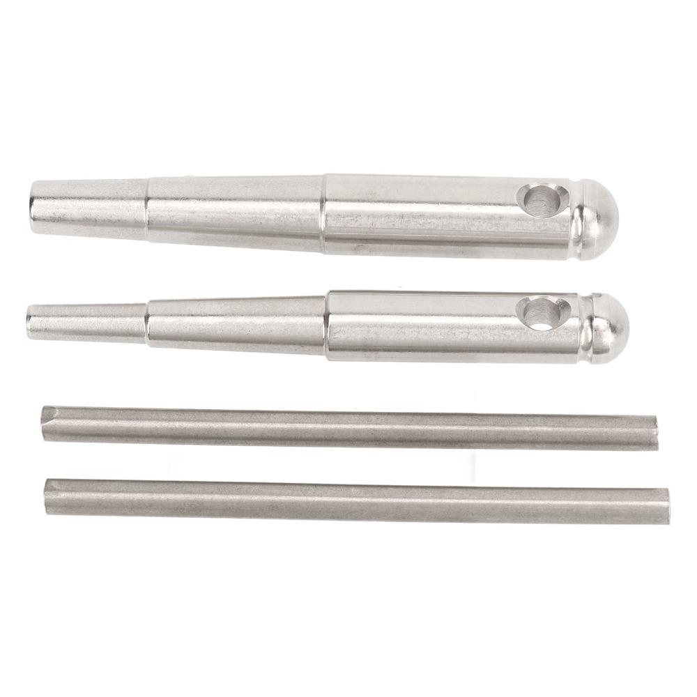 2PCS With Handle Tap Wrench Metal Material Wind Instrument Repair Tool  For Trumpet