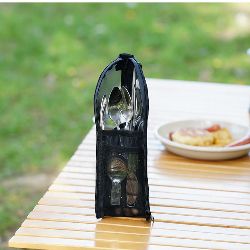 Camping Tableware Storage Bag Portable and Waterproof for Outdoor Cookouts