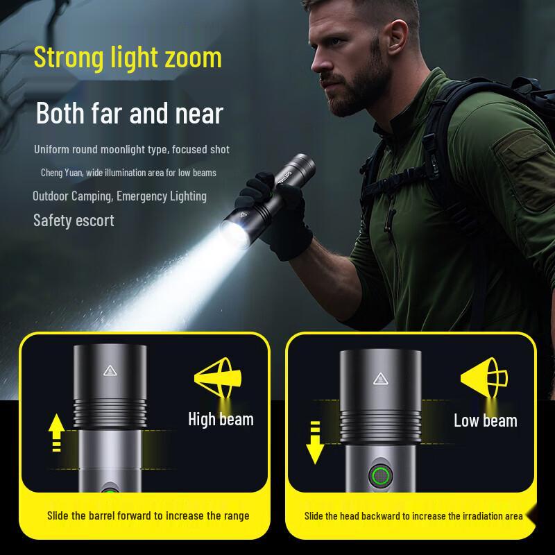 PHILIPS SFL5113GP High-Power Rechargeable Flashlight