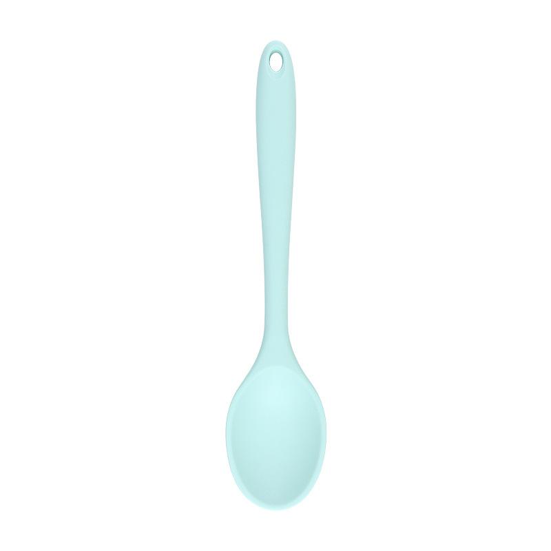 Small Multicolored Silicone Spoons Silicone Serving Stirring Spoon for Kitchen Nonstick Cooking Baking Stirring Mixing Tools