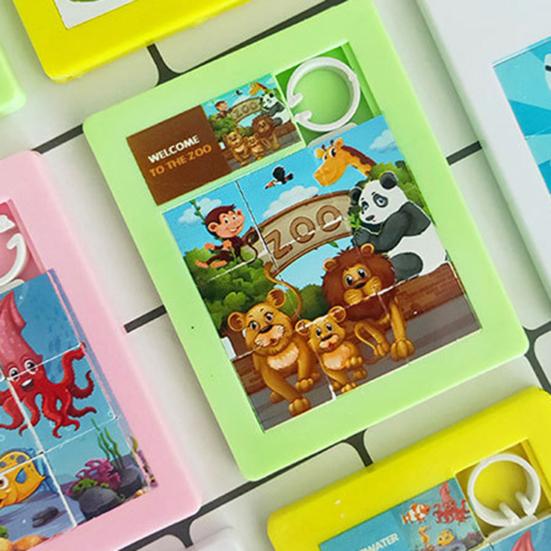 3Pcs Slide Pattern Puzzle Hand-eye Coordination Burrs-free Accessory Brain Teaser Slide Puzzle for Children