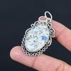 925 Sterling Silver Oval Natural K2 Jasper Bezel Anniversary Trendy Wife Pendant