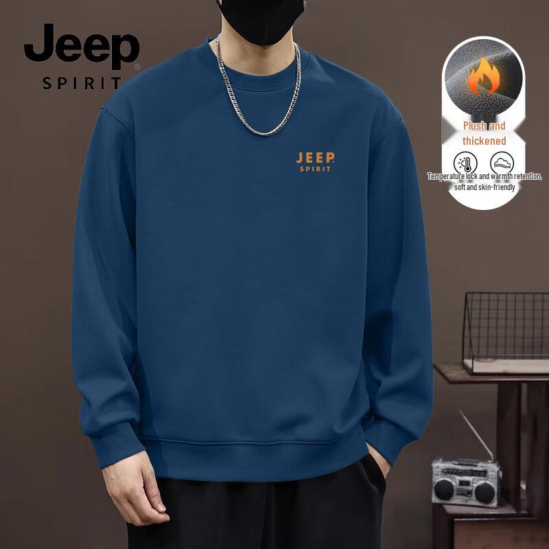 JEEP SPIRIT Men's Heavyweight Fleece Sweatshirt