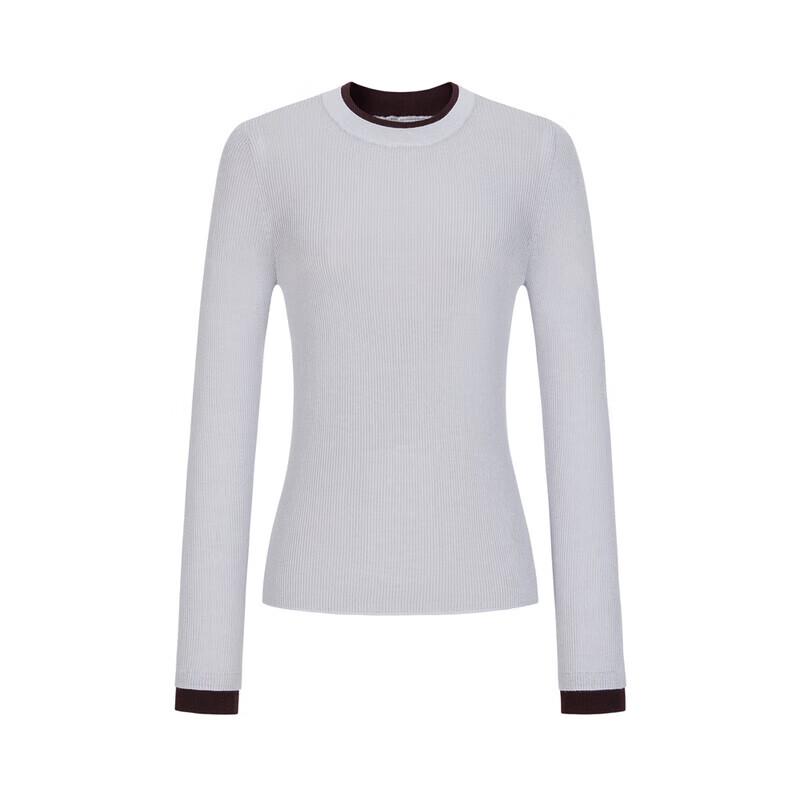 JUZUI·ANN & CO Women's Cloud Wool Blend Color-Block Sweater