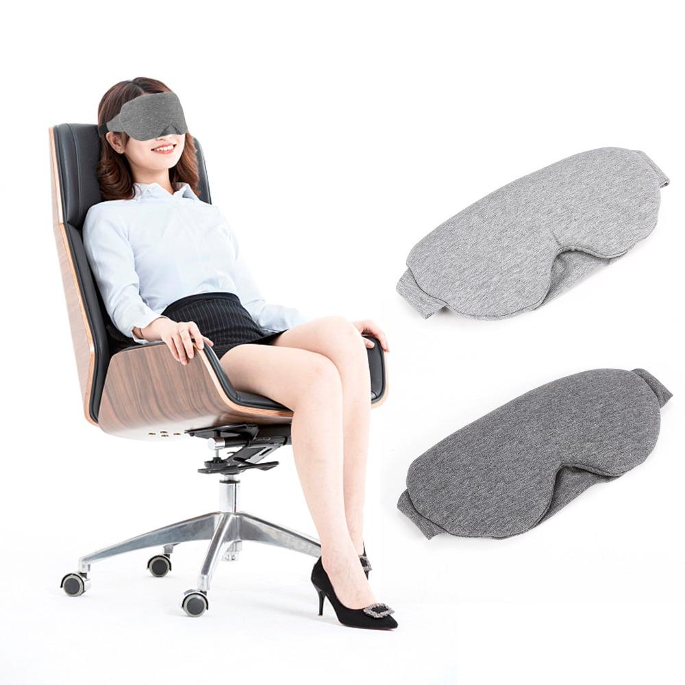 Soft Texture Eye Mask Cotton Sleeping Mask Durable Sleep Eye Mask  Airplane Use