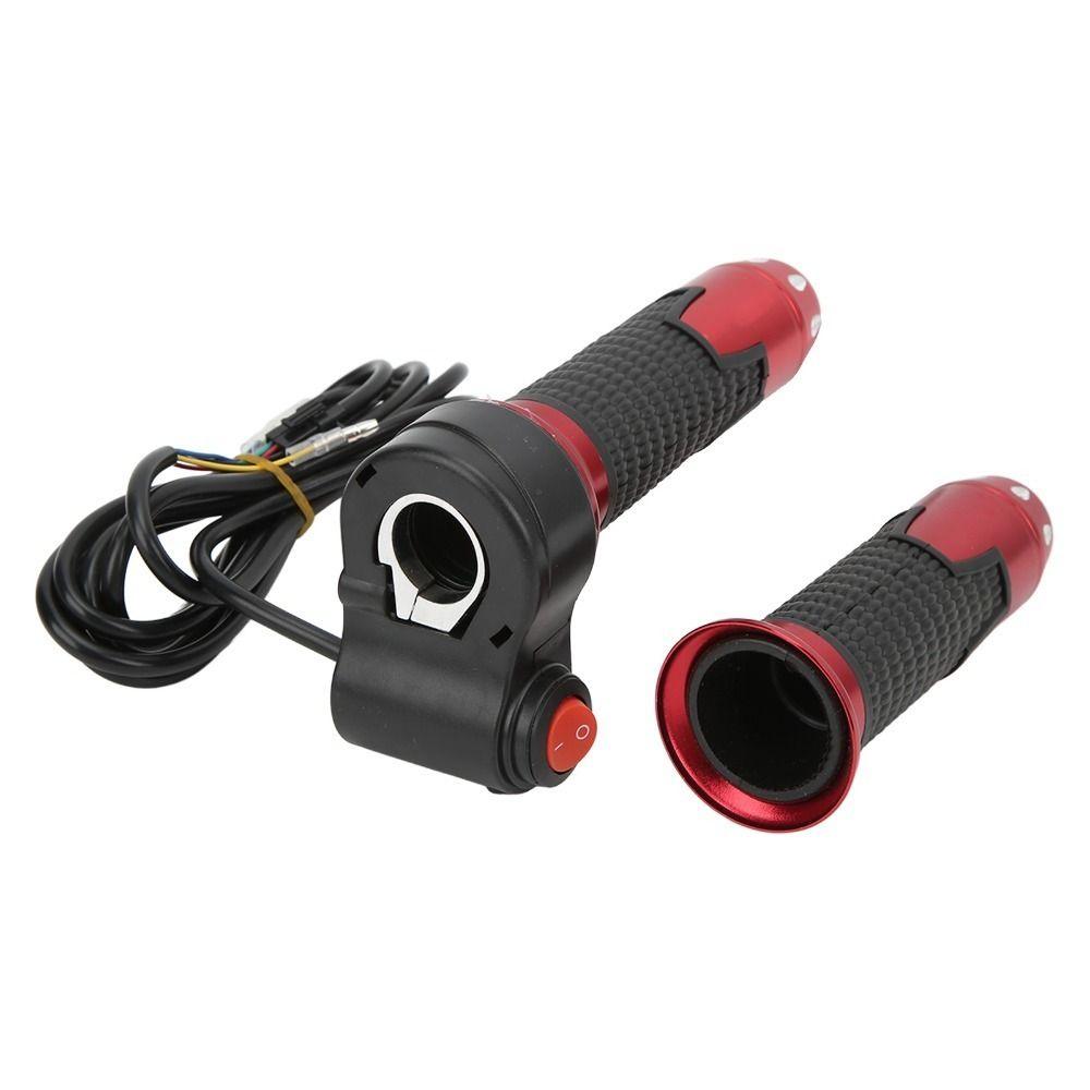 With Button Twist Throttle Grips 12V-99V Throttle Accelerator  Bicycle Accessories