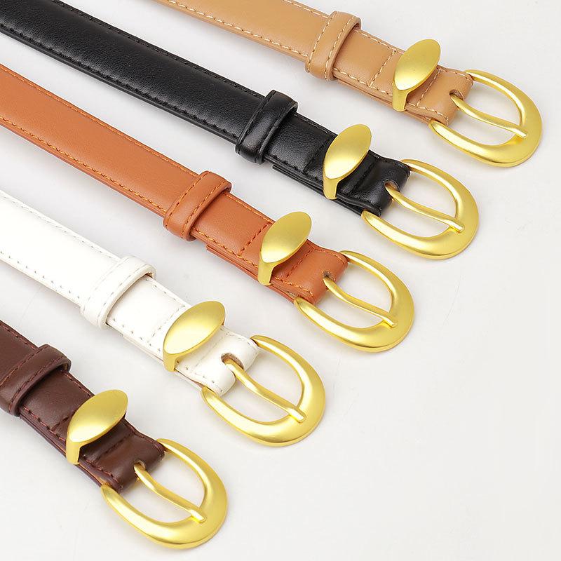 Personalized Commuter Women'S Belt, Premium Decorative Belt, Women'S Alloy Pin Buckle Belt