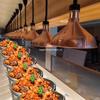 Retractable Insulated Heating Pendant Light for Self-Service Restaurants, Hotels, Fast Food Outlets, Supermarkets, and Cooked Food Displays