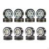 1/18 Tire Wheel Brass Counterweight Wheels RC Car Spare Part High Strength Metal Rim Hub for