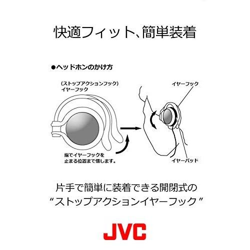 Cuffie On-Ear Aperte JVC HP-AL102-WA con Gancio per l'Orecchio Bianco e Blu Lapislazzuli
