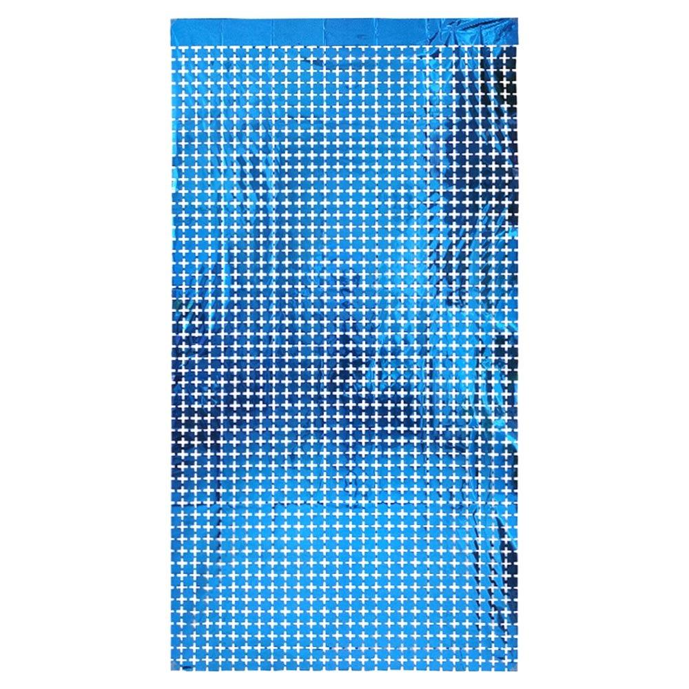 Small Size Square Rainsilk Curtain Square Shape Background Decoration Laser Curtain  Theme Party
