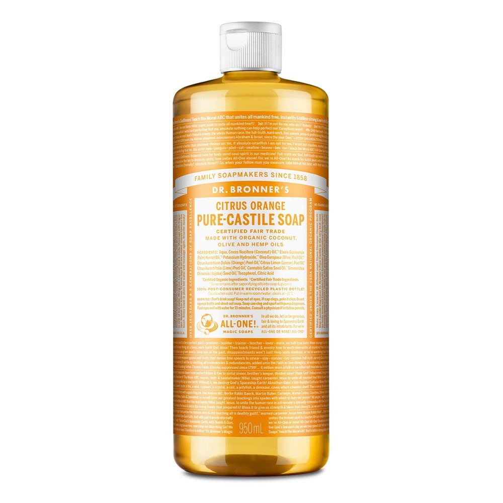 

DR.BRONNER S Citrus Orange Pure Castile Soap 950ml