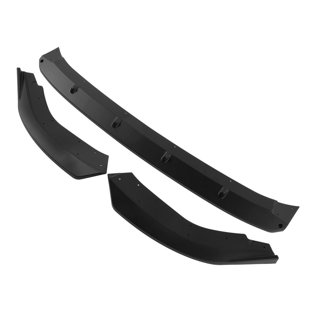 K SEEK DESIGN 3pcs Front Bumper Splitter Lip Spoiler Modification Fit for MK8 2021+(Matte Black )