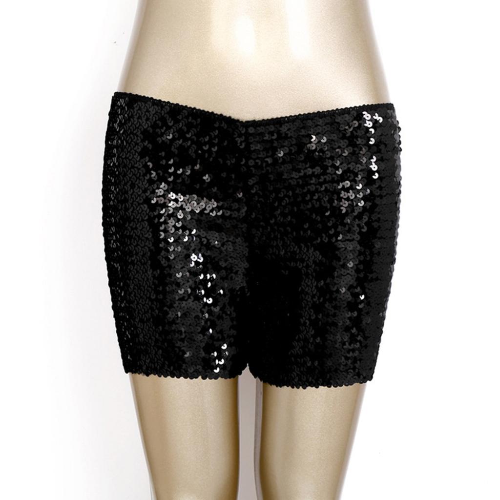 Women's Fashion  Sequin Slim-Fit Low-Waist Versatile Hot Pants