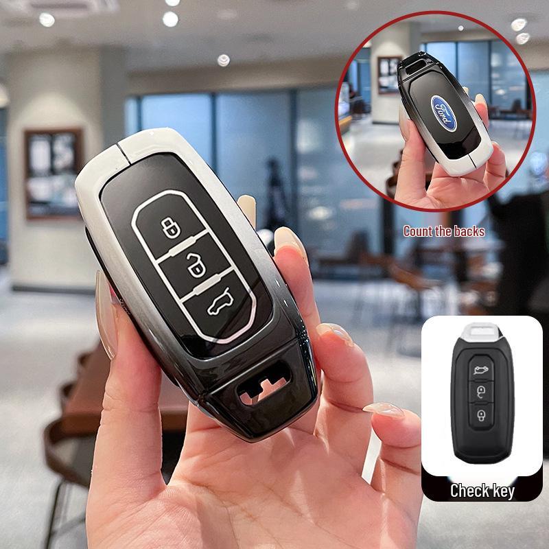 Metal Key Cover for 2022 Ford Jiangling Lingrui, Territory, New Generation, and Transit