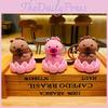 Lovable Pvc Capybara Keychain Figure Fun Cartoon Bag Accessories Perfect For Kids And Couples