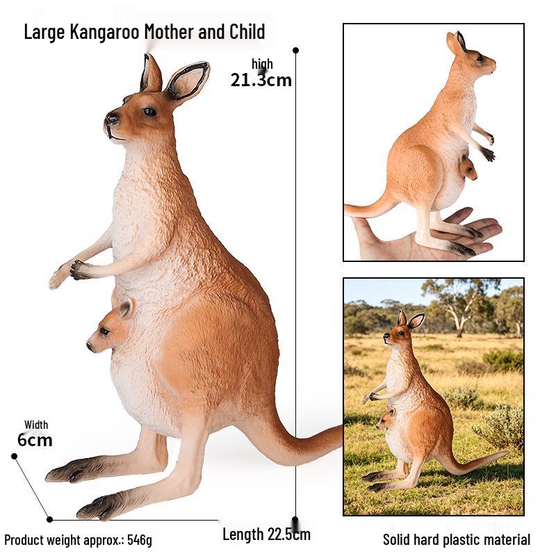 Children's Kangaroo Model Set: Wildlife Simulation for Sand Tray and Teaching Aids