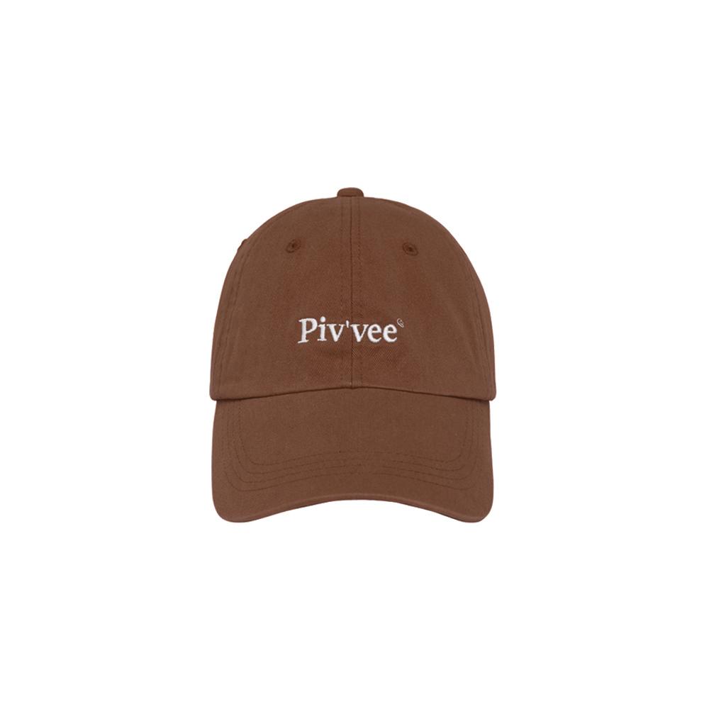 PIV’VEE Pivvee Logo Ball Cap (Chocolate Brown)