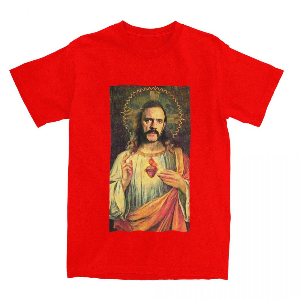 Maglietta Merch di Saint Lemmy Uomo Donna Divertente Cotone Puro Vestiti Estivi