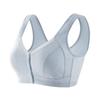 Women's Front Buckle Cotton Vest Bra - Wire-free, Plus Size for Middle-aged & Elderly Moms