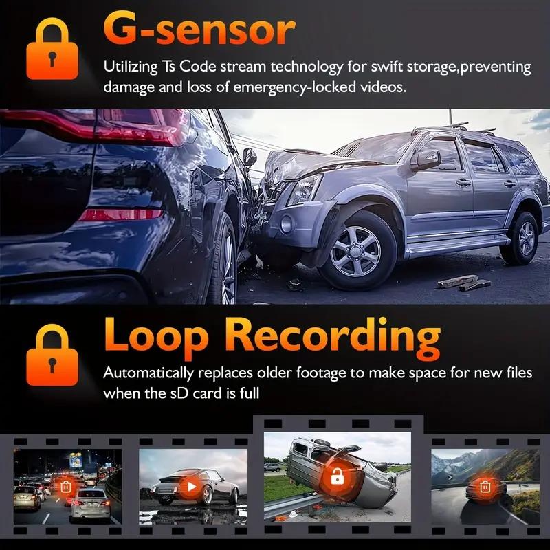WIFI 3 Channel Car DVR Dash Cam for Cars Video Recorder Portable 1080P Rear View Camera for Vehicle G-Sensor Car accessory