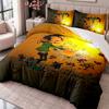 Gaston Lagaffe 3Pcs Bedding Set Duvet Cover With Two Pillowcases For Bedroom Home Decoration