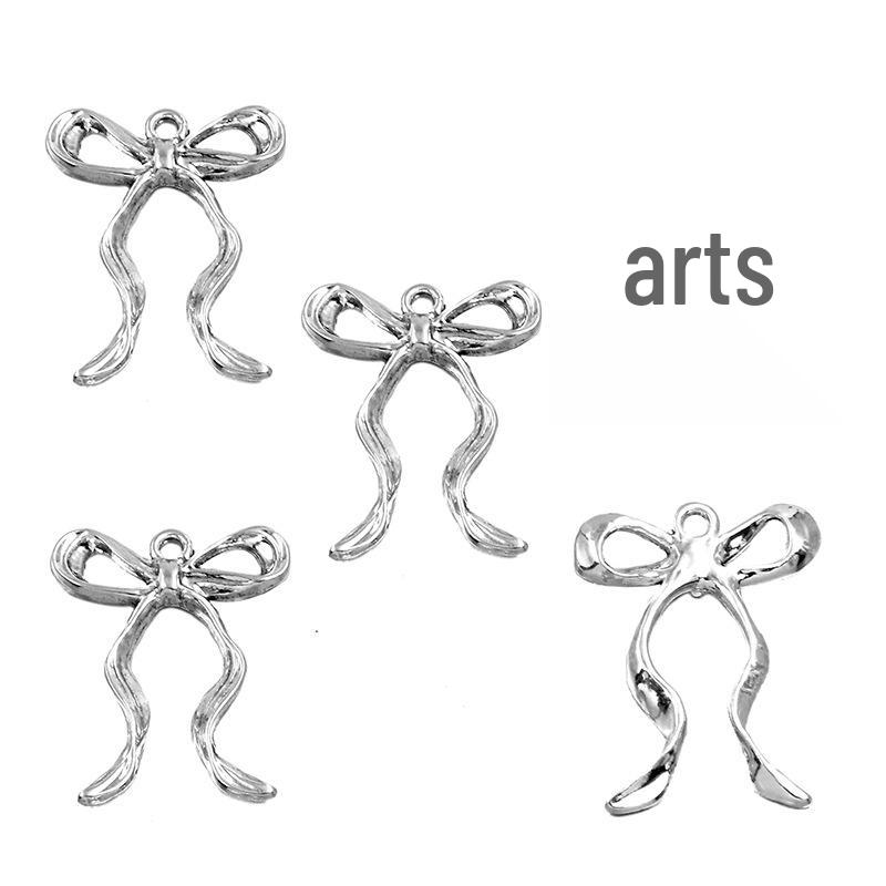 23 Styles Bowknot DIY Alloy Hollow Pendant Charm for Handmade Necklace & Bracelet