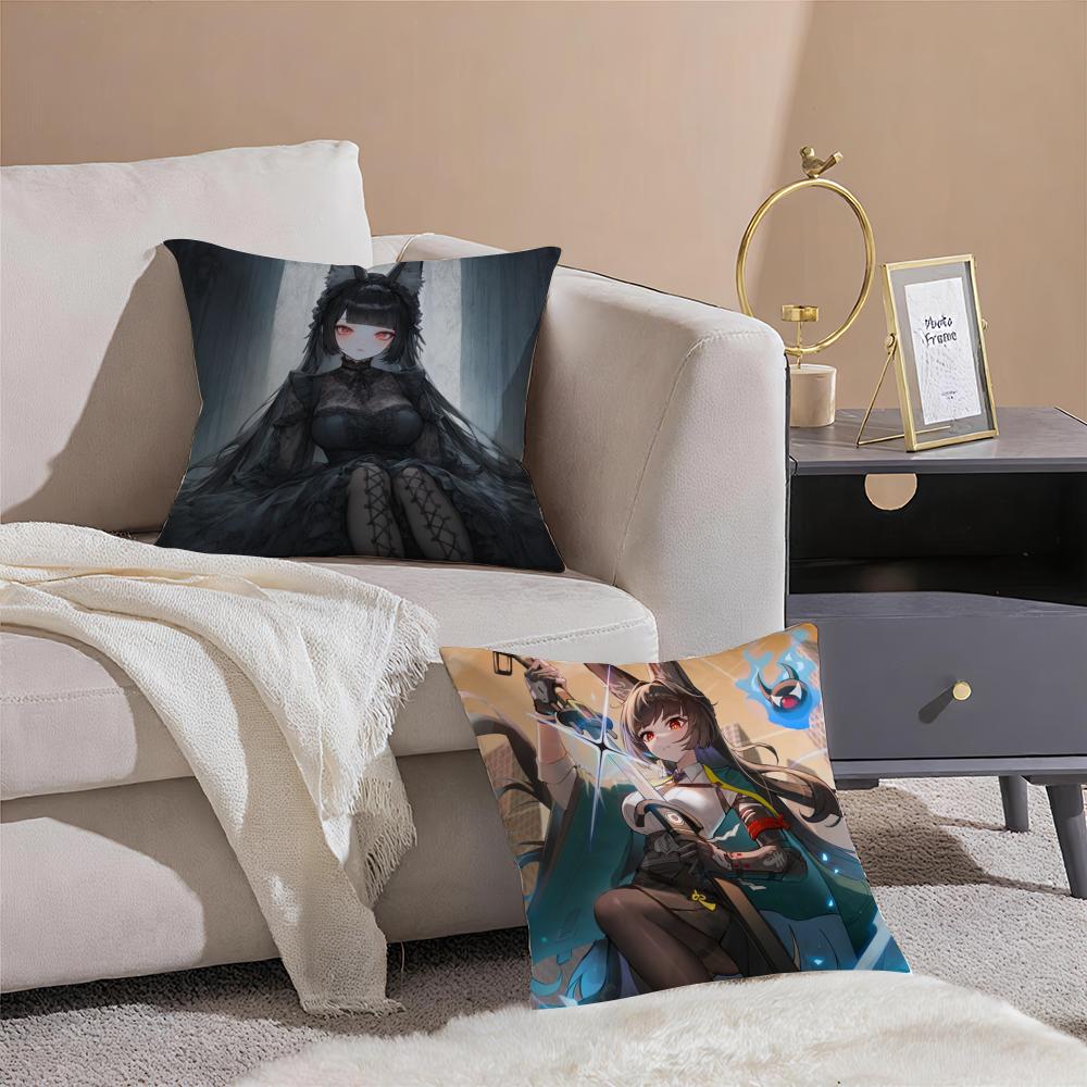 H-Hoshimi M-Miyabi Cushion Cover Pillowcase Short Plush Invisible Zipper Room Sofa Cushion Cover