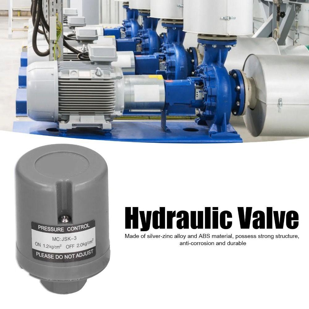 Zinc Zinc Zinc Alloy Base Automatic Pressure Switch Controller G3/8" Hydraulic Valve Switch  Automatic Pump