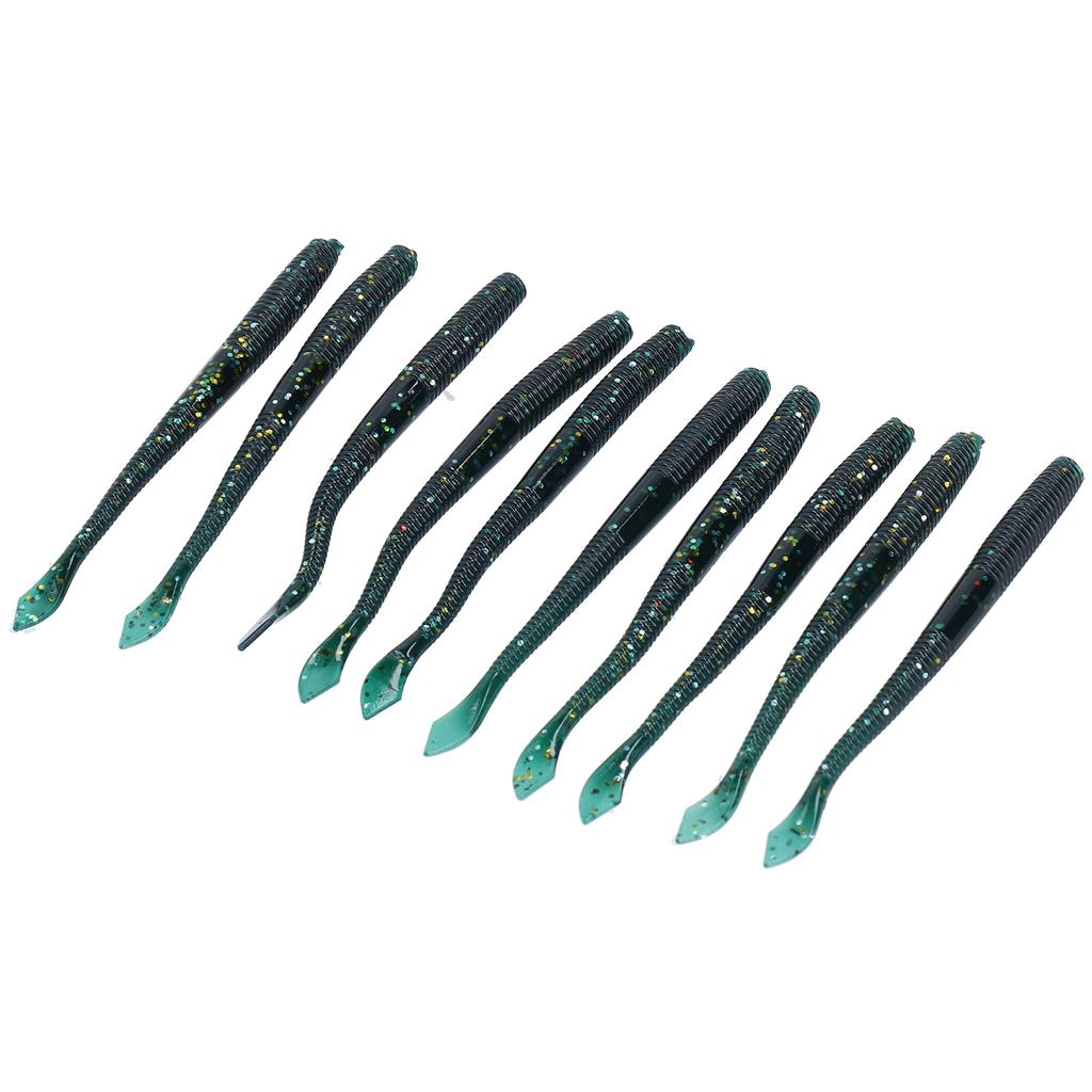 4Set Artificial Simulation Soft Silicone Earthworm Shape Lure Bait Fishing Accessory3#