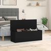 VidaXL Black Storage Box 102x35x35 Cm Engineered Wood, Blanket Box, Storage Chest, Storage Box 840689